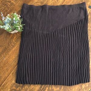 NEW Nic + Zoe Brown Sweater Knit Skirt NWT